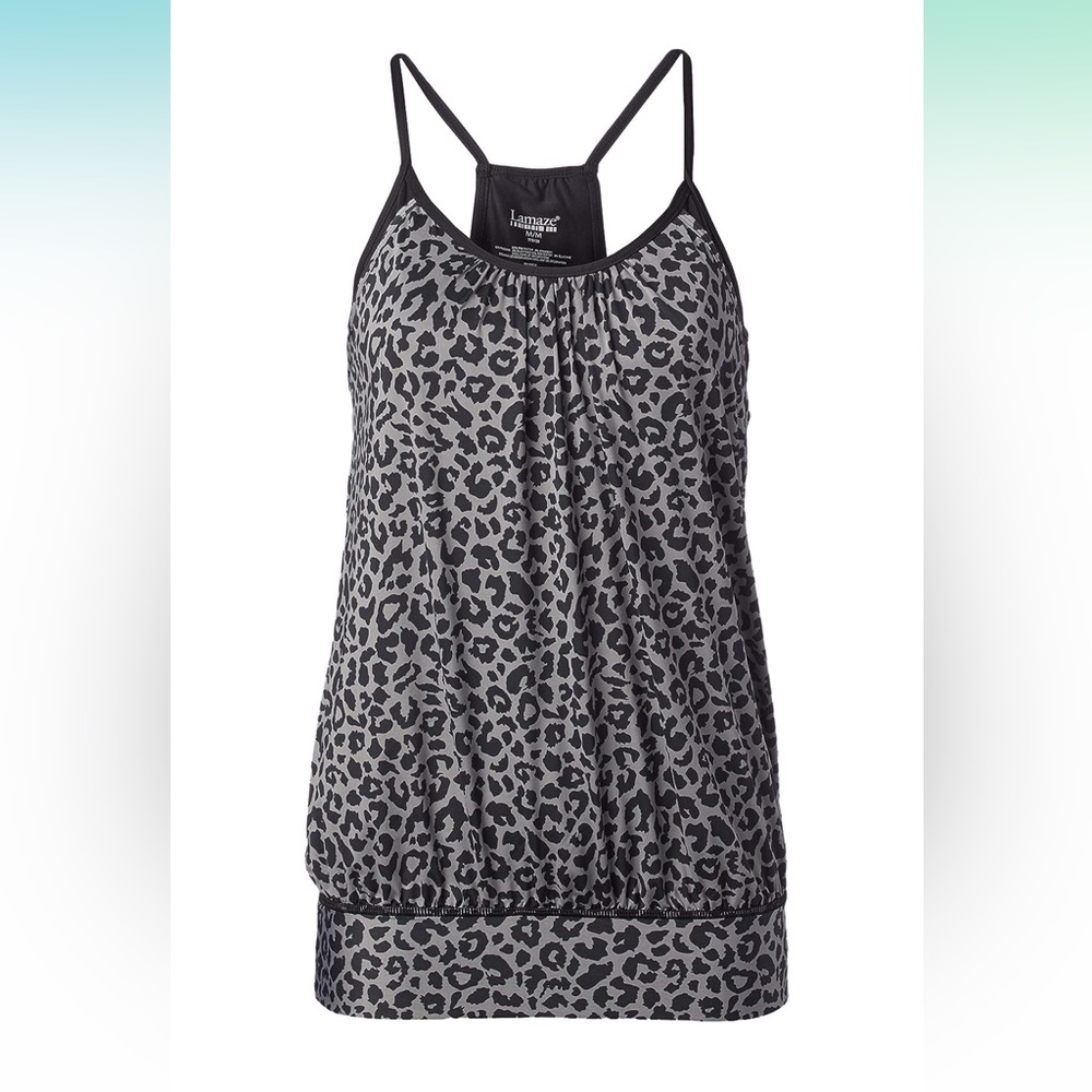 LAMAZE Maternity Women's Maternity Acitve Yoga Racerback Tank Camisole Large